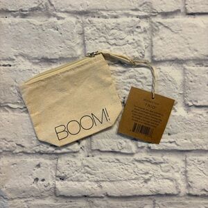 NWT Boom! by Cindy Joseph mini canvas zipper pouch